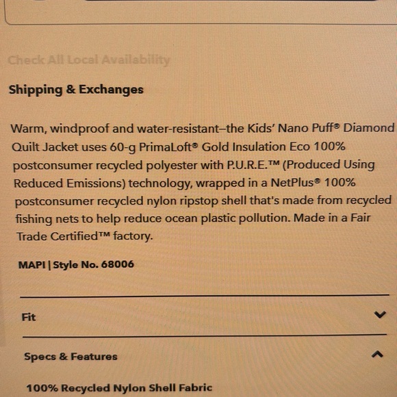 Kid’s Patagonia coat - Picture 6 of 7